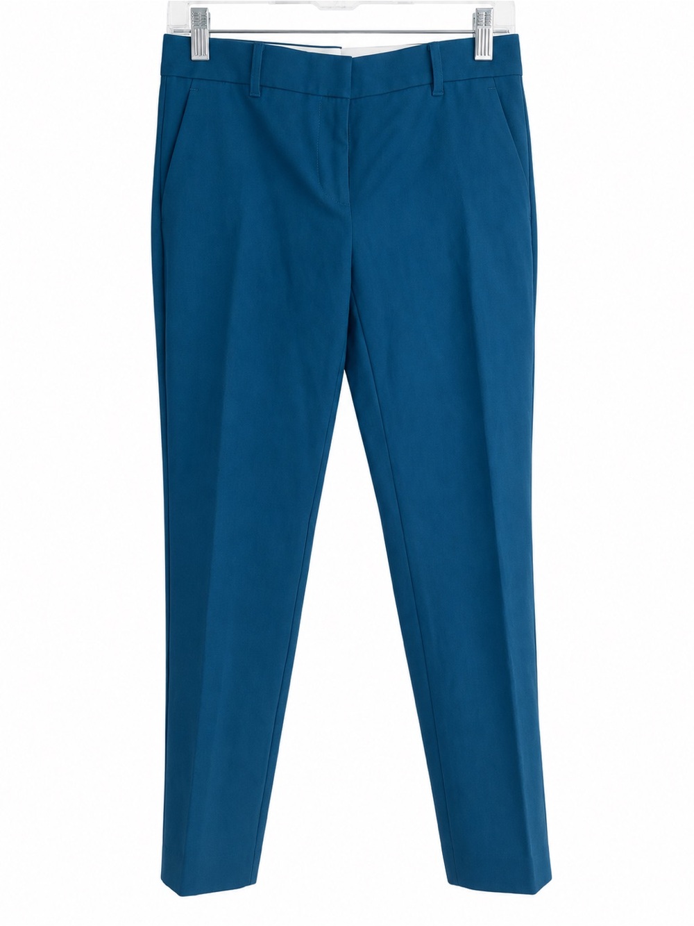 NWT Ann Taylor Petite Blue Bi-Stretch Ankle Pants 2P